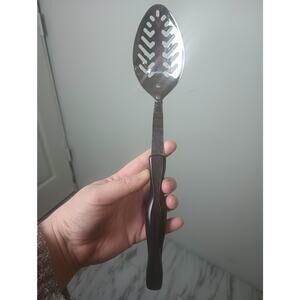 CUTCO Vintage Slotted Serving Spoon Classic Dark Brown Kitchen